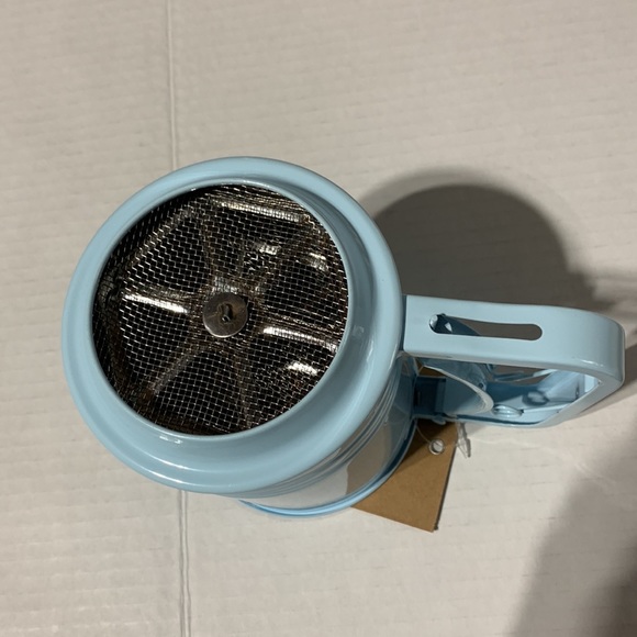 NWT Rae Dunn Turquoise Mini Flour Sifter With SIFT on it - Picture 5 of 6